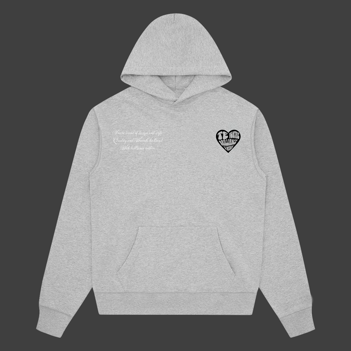 Wolf Grey Love Vontre Hoodie