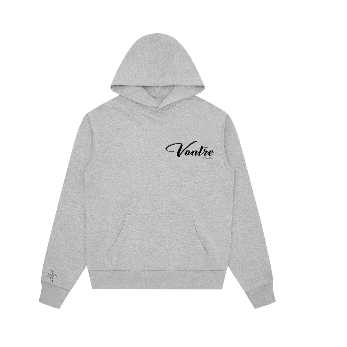 Te Vontre Couture - Wolf grey hoodie