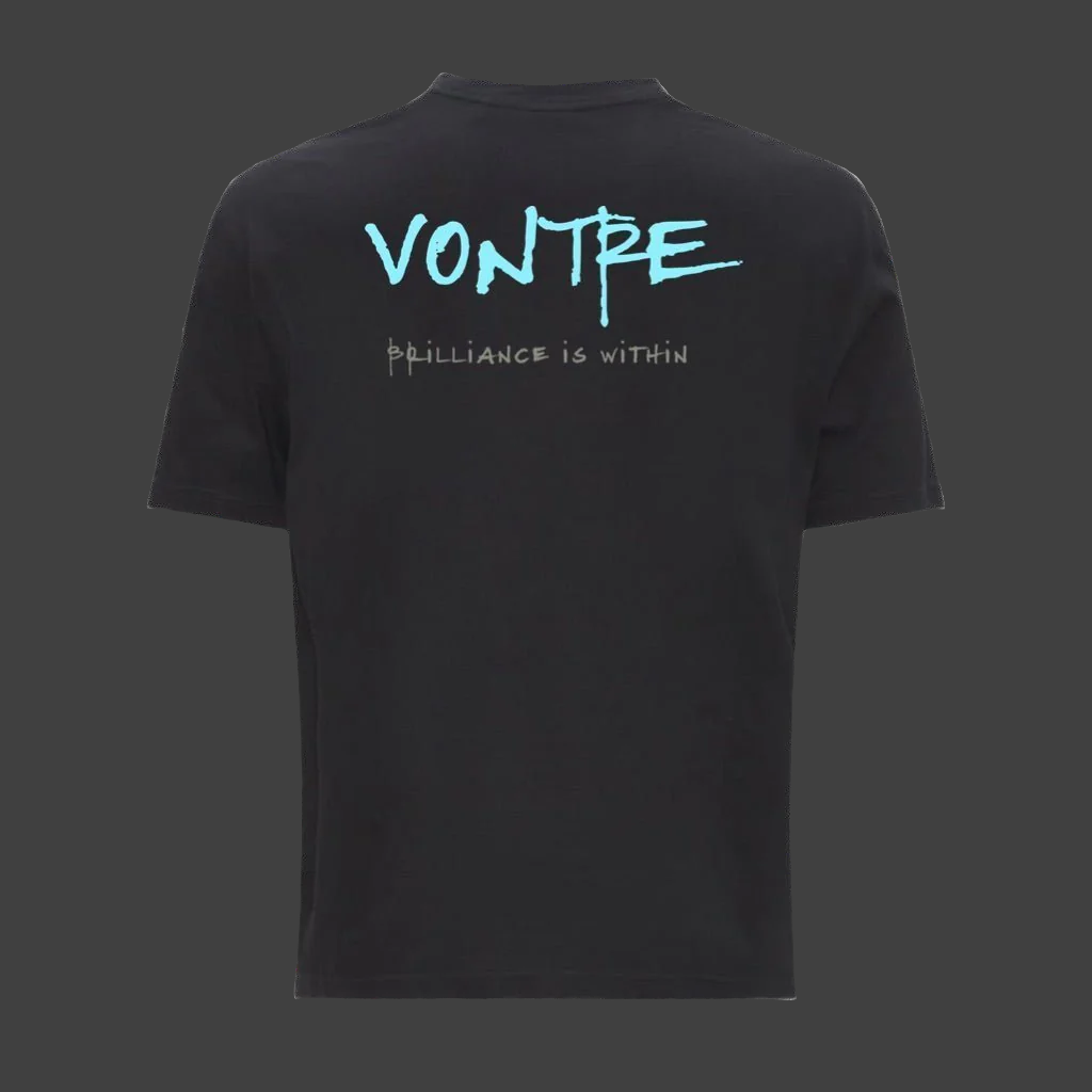 Vontre Short set Tee Neon Blue/ Black