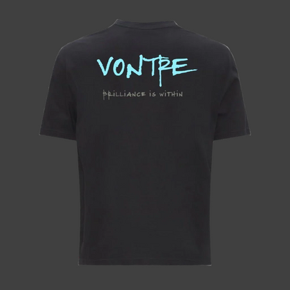 Vontre Short set Tee Neon Blue/ Black